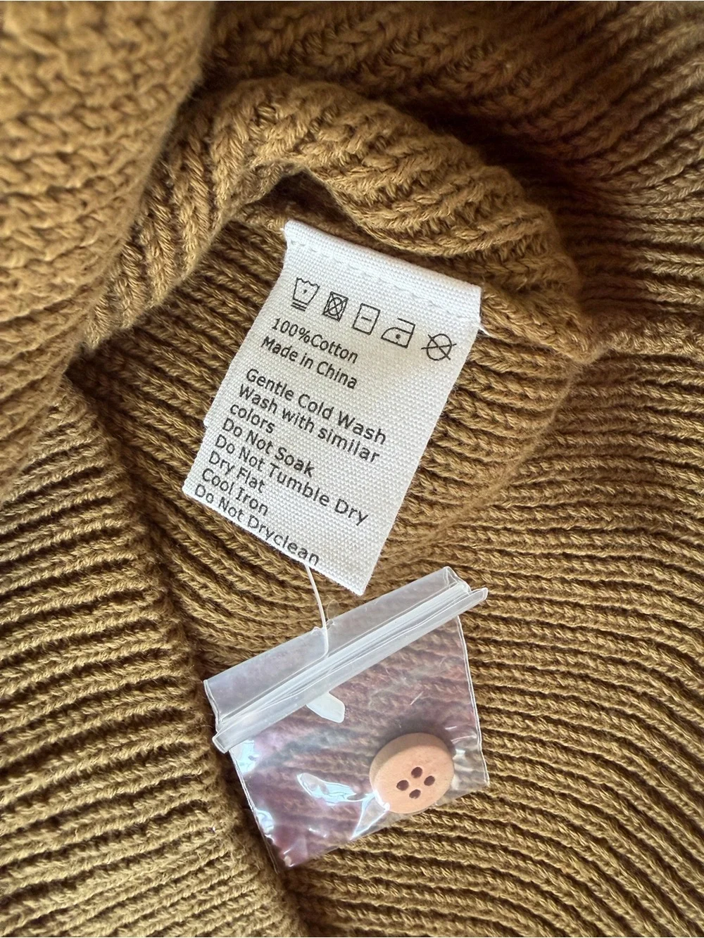 Jamie Kay Olive Green Ribbed Button Cardigan - Picture 3 of 3